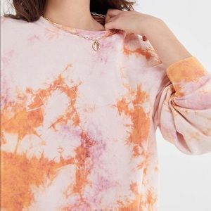Urban Renewal Recycled Tie-Dye Crew Neck Sweatshirt